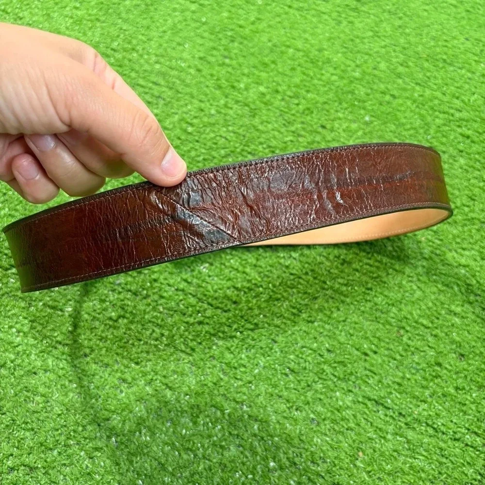 Justin Genuine Eel 230C Leather Belt‎ Men's Size 28 Western
